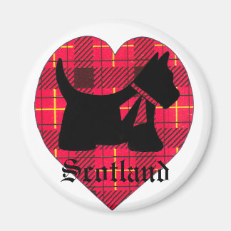 Tartan Scottie Dog Magnet