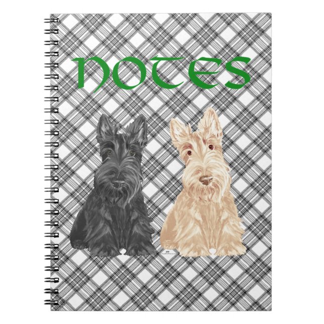 Tartan Scotties Notebook (Front)