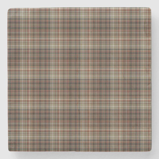 Tartan Stone Coaster (Front)