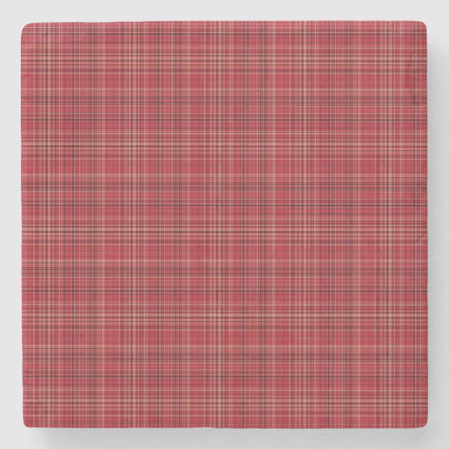 Tartan Stone Coaster (Front)