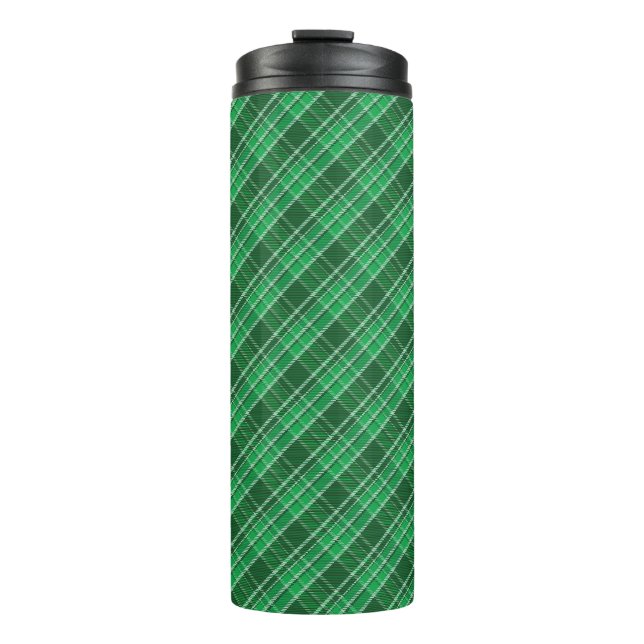 Tartan Swahili Green Plaid Pattern-88675 Thermal Tumbler (Front)