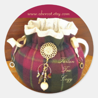 Tartan Tea Cozy Stickers