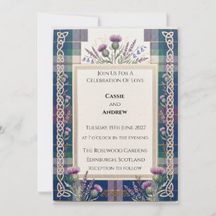 Tartan Thistle Wedding Invitation