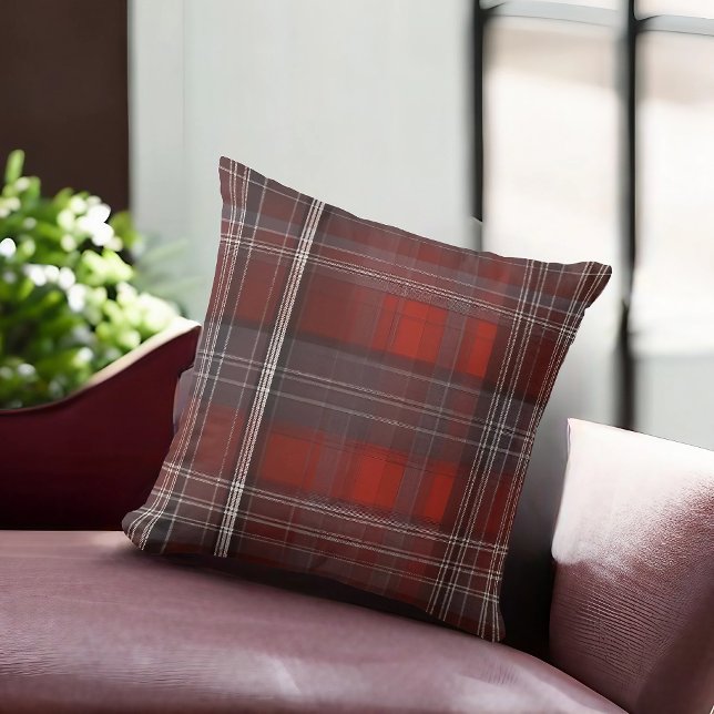 Tartan, Timeless Check Pattern Throw Pillow (Creator Uploaded)