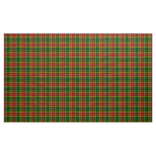 Tartan vert Buchanan Tartan Rouge Jaune Tissu Plai