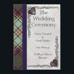 Tartan Wedding program - Anderson<br><div class="desc">Impress your guest with these superb Tartan Wedding programs. Show off your heritage,  or ideal fro a Themed Wedding.</div>