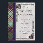 Tartan Wedding program - Anderson<br><div class="desc">Impress your guest with these superb Tartan Wedding programs. Show off your heritage,  or ideal fro a Themed Wedding.</div>