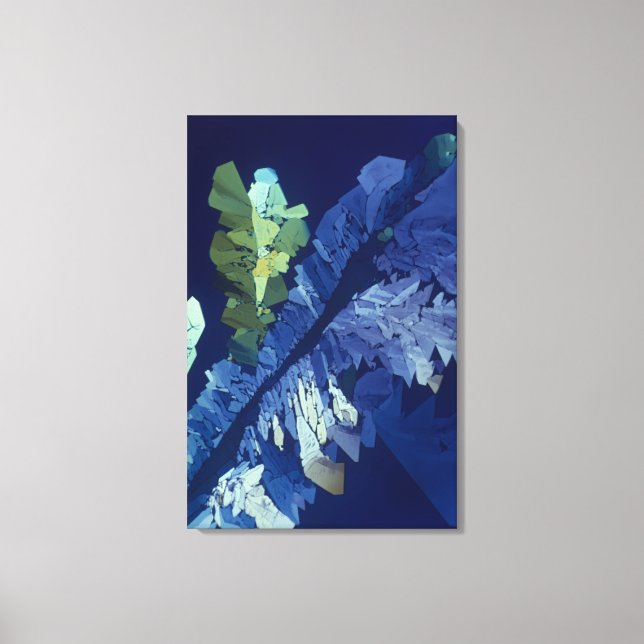 Tartaric Acid Crystals 2 Canvas Print (Front)