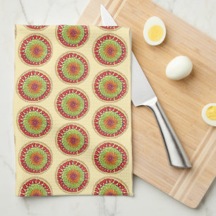 Tarte aux Fruits Fruit Tart Pie French Pastry Kitchen Towel