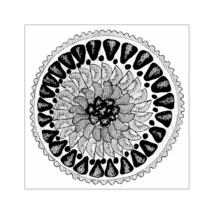 Tarte aux Fruits Fruit Tart Pie French Pastry Rubber Stamp