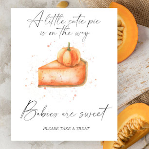 Tarte citrouille - les bébés sont une affiche douc