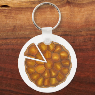 Tarte Tatin French Apple Fruit Tart Pie Pastry Keychain