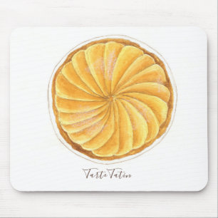 Tarte Tatin watercolor Mouse Pad