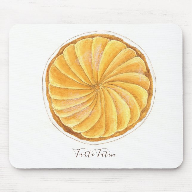 Tarte Tatin watercolor Mouse Pad (Front)