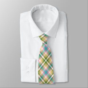 Tarten Plaid Mix Spring Easter Colours d1 Men's Ti Tie