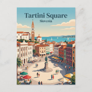 Tartini Square Slovenia Postcard