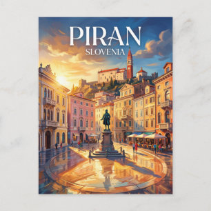 Tartini Square Slovenia Postcard