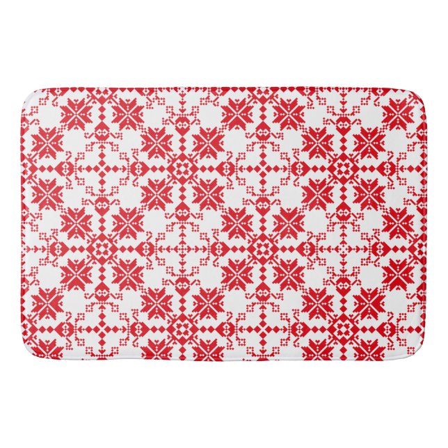 Tartlau Red Bath Mat (Front)