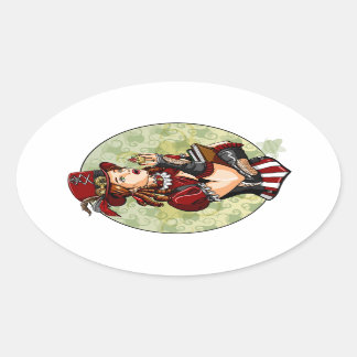 Tarts Who Like Tarts Oval Sticker