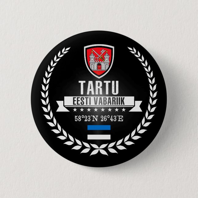 Tartu 2 Inch Round Button (Front)