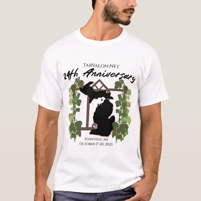 TarValon.Net 24th Anniversary Party Light Shirt (Front)