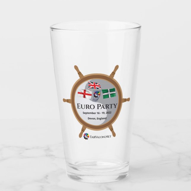 TarValon.Net Euro Party '22 Pint Glass (Front)