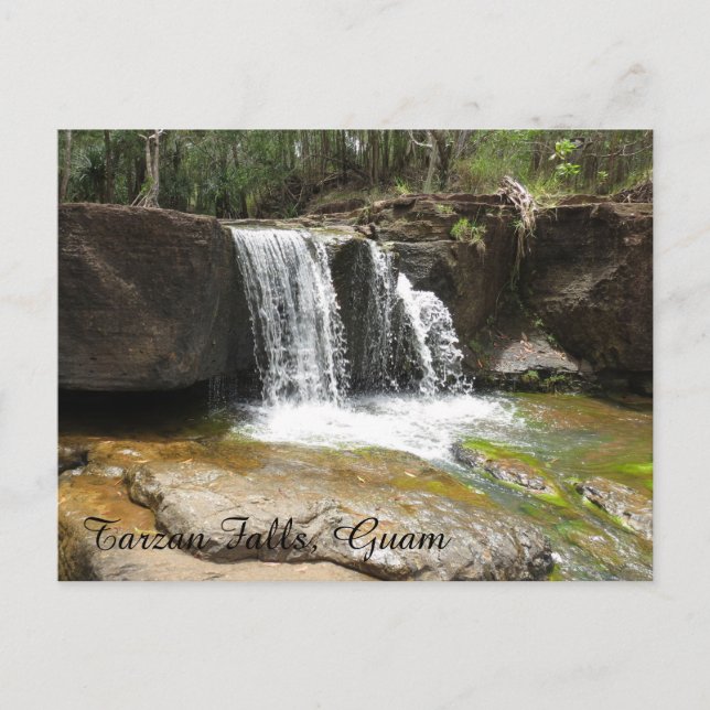 Tarzan Falls, Guam Postcard (Front)