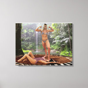 TARZANA’S VICTORY POSE CANVAS PRINT