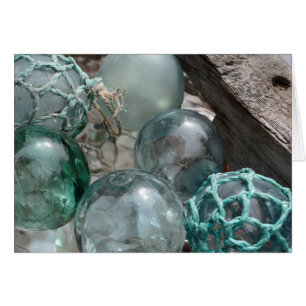 Tas de flotteurs de pêche en verre