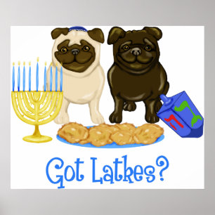 T'as des Latkes ? Affiches de Carlin Hanoukka