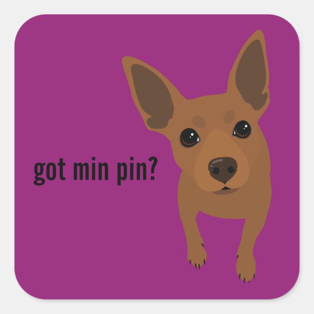 T'As Min Pin ? Sticker à broches miniatures (rouge (Devant)
