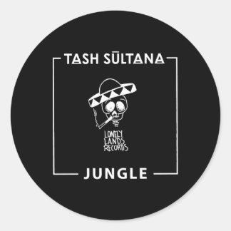Tash Sultana Jungle Song Lonely Lands Records Classic Round Sticker