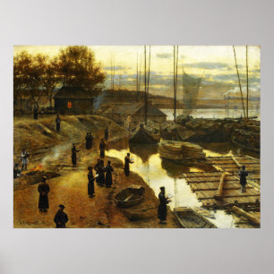Tashlikh - Painting by Alexander Gierymski - 1884 Poster
