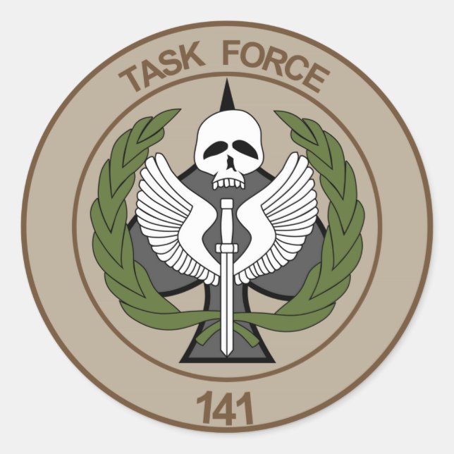 TASK FORCE 141 CLASSIC ROUND STICKER (Front)