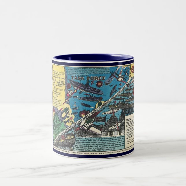 Task Force!  Helen of Toy  Comic Book Ad Two-Tone Coffee Mug (Center)