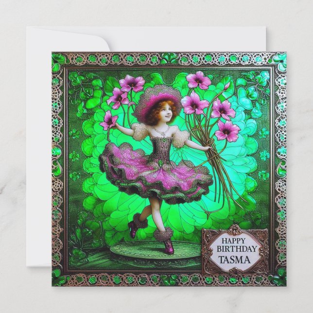 ~ TASMA ~ Happy Birthday ~ Flower Girl ~ (Front)