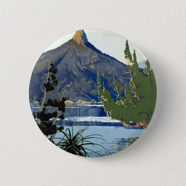 Tasmania 2 Inch Round Button (Front)