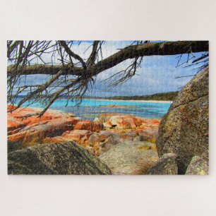 tasmania bay of fires view jigsaw puzzle