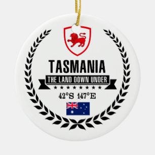 Tasmania Ceramic Ornament