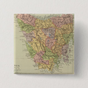 Tasmania, Fiji 2 Inch Square Button