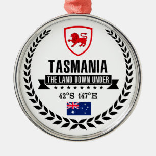 Tasmania Metal Ornament