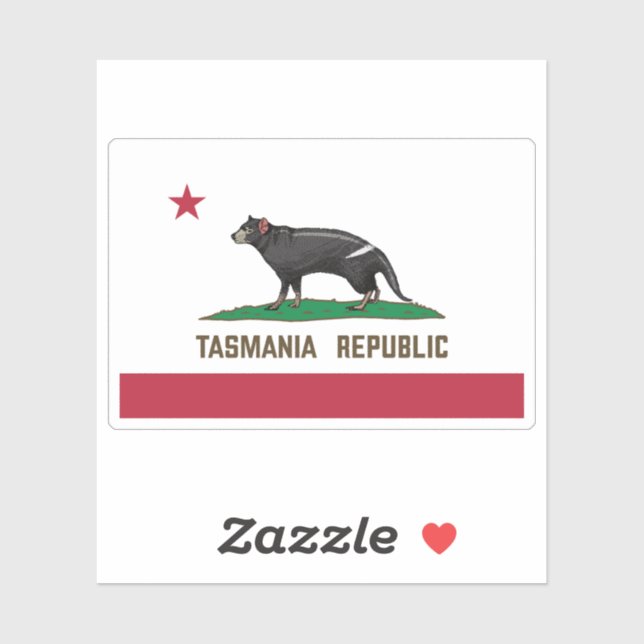 Tasmania Republic Tasmanian devil Flag (Sheet)