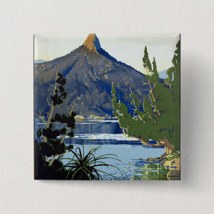 Tasmania ~ Switzerland of the South 2 Inch Square Button