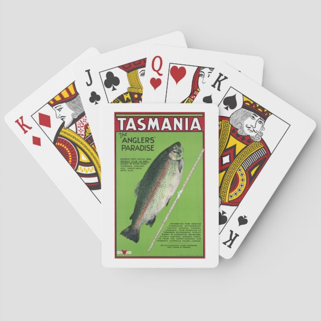 Tasmania ~ The Angler's Paradise Playing Cards (Back)