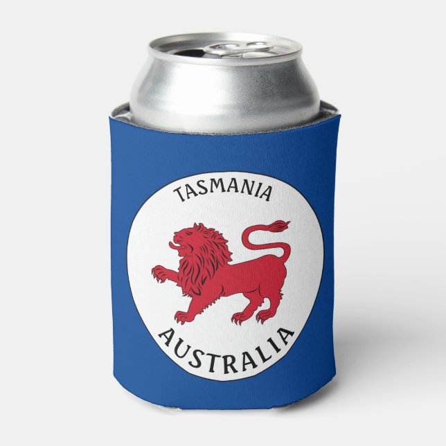 Tasmanian Badge (Australia) Can Cooler (Can Front)