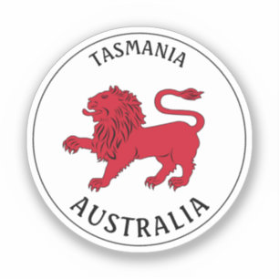 Tasmanian Badge (Australia) Classic Round Sticker
