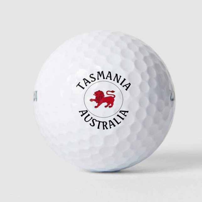 Tasmanian Badge (Australia) Golf Balls (Front)