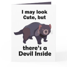 Tasmanian Devil Cute Devil Inside Funny Marsupial