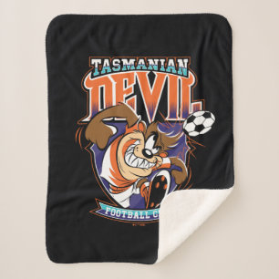 Tasmanian Devil Football Club Badge Sherpa Blanket