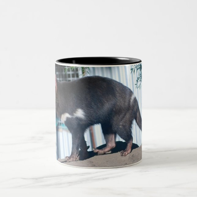 Tasmanian Devil Two-Tone Coffee Mug (Center)